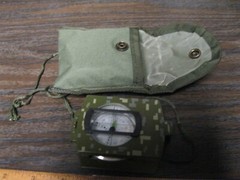 SE Military style Prismatic Sighting Compass Camouflage w/ carry pouch