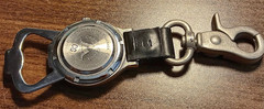 Cedar Creek Quartz Watch Compass Bottle Opener on Clip Camping $ NO RESERVE $