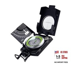 AF-4074 Military Compass for Hiking,Lensatic Sighting Black