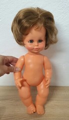 Play doll vinyl doll doll M Zapf 36 cm sleep eyes collector rarity Vintage