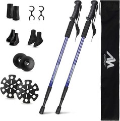 Hiking Poles – Telescopic Collapsible Trekking Poles with Quick Twist Lock