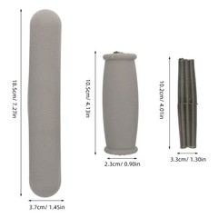 1 Set Rubber Crutches Hand Cushions and Underarm Pads Slip Resistant for Home