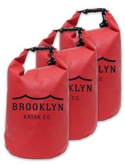 Brooklyn Kayak Company Waterproof Dry Bag – Roll Top 25 Liter Pack of 3
