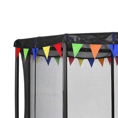 Breathable PE Mesh Sunshade Net 16ft Round Fits Most Round Trampolines