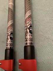KWIK SET YUKON CHARLIE’S FLIPOUT TREKKING POLES BRAND NEW LOOK RED/SILVER
