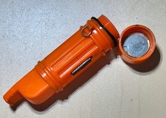 Vintage Survivo Compass, Whistle, Match Holder Survival Tool All In One