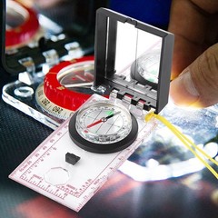 Multi functional Compass With Mapping Ruler and Mirror Emergency Kit For Outdoor