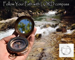 Trust in The Lord Proverbs 3 56 Engraved Compass Hiking Survival Military Sig…
