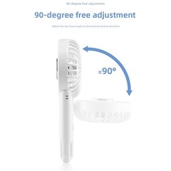 Lightweight Portable Fan with Carabiner Clip for Hiking Camping Commuting