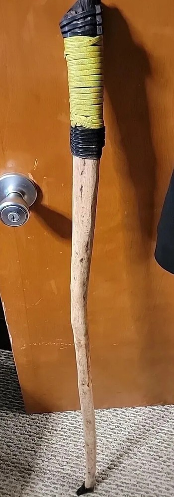 Walking Stick Hiking Strong Hand-Made Solid Real Natural Wood Virginia USA 47″