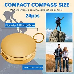 Pcs Camping Survival Compass Glow in the Dark Metal Pocket Compass for 12