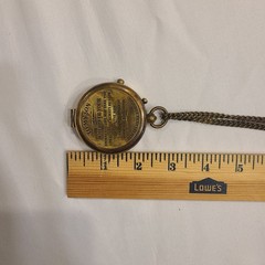 MAH Brass Handmade Religious Compass Gift “To My Son….” w/Case