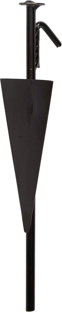 Steel 12-Inch Sand Stake, Black, One Size