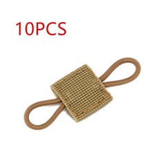 10pcs Tactical Molle System Backpack Parts Attachment PTT Antenna Binding Buckle
