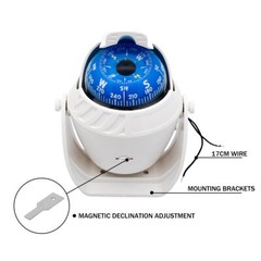 Pivoting Sea Marine Compass with Mount for Boat Caravan Truck Car Navigation AU