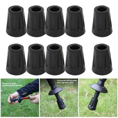 10pcs Outdoor Camp Hikes Protectors Caps Tip Rubber Trekking Poles Rubber Pad