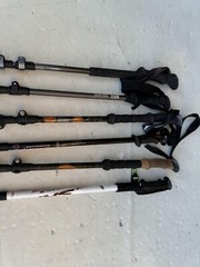 6 Assorted Outdoor Products Trekking Walking Hiking Poles Sticks.