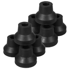 8Pcs Reusable Black Rubber Cane Tips Replacement for Crutches and Walkers