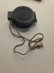 Vintage Engineer Lensatic Pocket Field Compass Black Original Box Instructions
