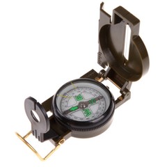 Brujula de Bolsillo Estilo Militar para Camping Equipo de Supervivencia Compass