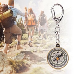 Vintage Portable Zinc Alloy Compact Pocket Compass For Outdoor Navigation Use