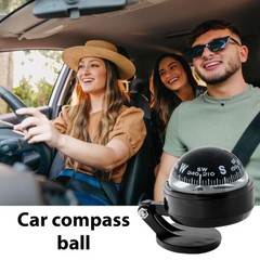 Adjustable Compass For Car Dashboard Self Adhesive Auto Dashboard Compass Ball