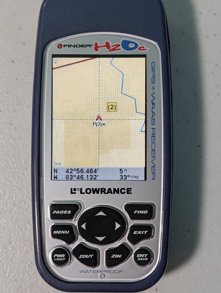Lowrance iFinder H20c Handheld Mapping Gps Receiver W Manual Tested Works