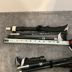 RED-GURU Trekking Hiking Poles Collapsible Telescopic Outdoor Trail Walk Sticks