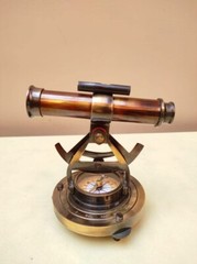 Antique Nautical Desktop Brass Telescope with Compass Beutiful Home Office Hotel