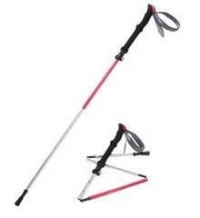 Pansel Folding 7075 Aluminum Alloy Travel Walking Hiking Trekking Pole – Red