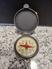 Compass – Outdoor Hiking Camping. Painted with Gold Glitter Paint.