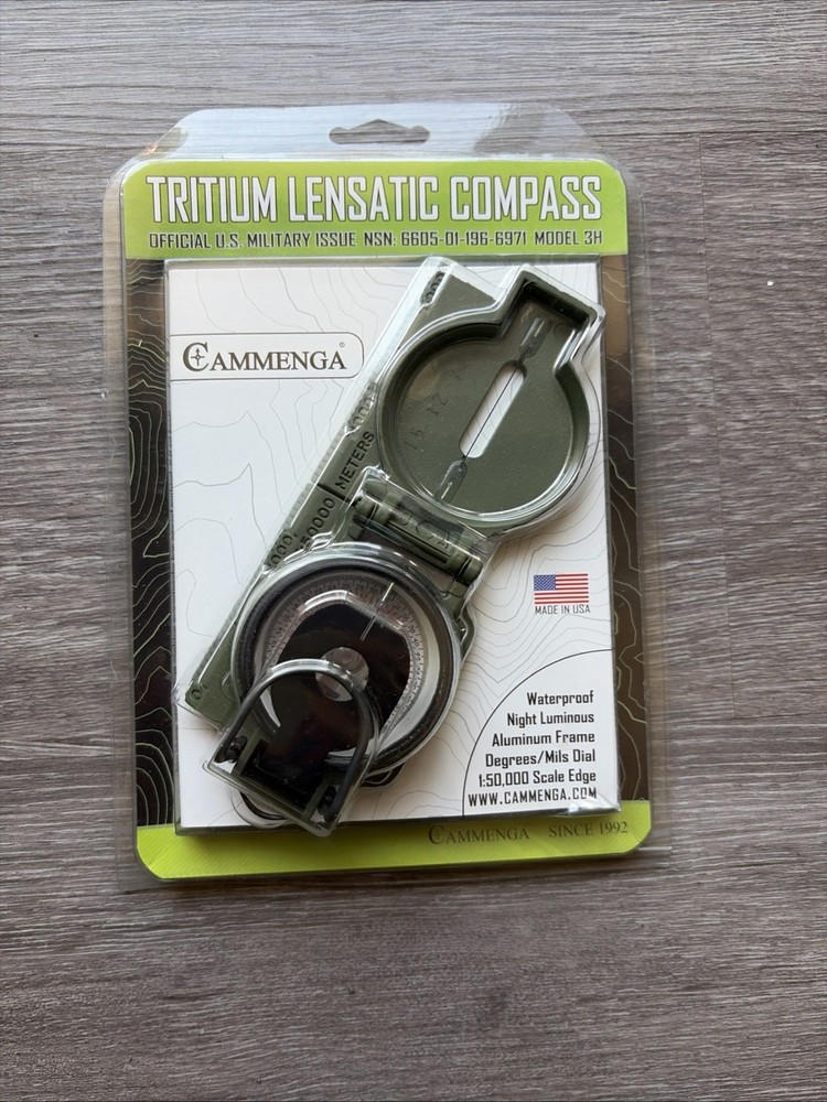 Cammenga Tritium Lensatic Compass 83H S.W.A.T. Black Version New
