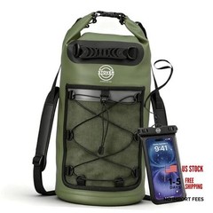 5/10/25/30/40/55L Waterproof Dry Bag- Roll-Top 30L 30l Green (With Phone Case)