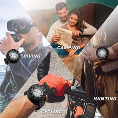 Professional Waterproof 5ATM Dive Wrist Scuba Compass TPU Band Sports Diving