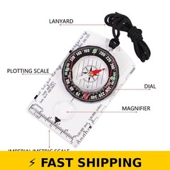 RLXMARTD Outdoor Compass 4 Pcs Multifunctional Waterproof Navigation