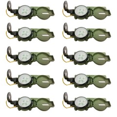 Compass, Lensatic Military Style, Pack of 10