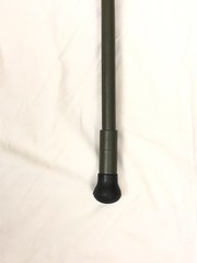 LEATHER SHOOTING STICK WALKING SEAT STICK FOR WALKING WITH RUBBER FERRULE.