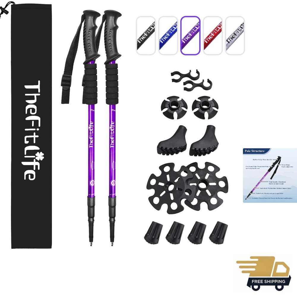 Collapsible Hiking Poles with Quick Lock – Comfort & Stability for All Terrains