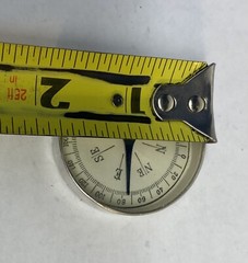 Vintage Metal Tin Compass Made In Japan