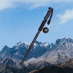2Pcs Trekking Poles Walking Cane Hiking Stick Foldable Telescopic Lightweight