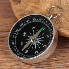 G44 Compass Keychain Pendant Aluminum Alloy Metal Material Portable Gift Mini Po