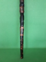 Hand Carved South African Heavy Natural Wood Hiking Stick 1b 3oz 37in