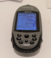 Magellan eXplorist 500LE Handheld GPS Rechargeable Geocaching Hiking Boating