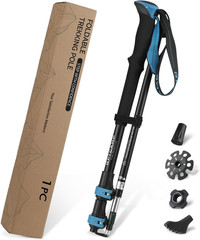 GPTCAMP Collapsible Hiking Sticks,Lightweight Folding Trekking Poles,Adjustable