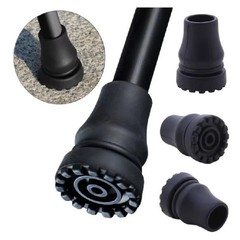 Anti-Slip Walking Stick Crutch Cane Rubber Tip Pad Cover 16-22mm Hiking