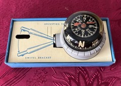 RARE Vintage Taylor Compass With Box #2957 Auto Boat Plane Used