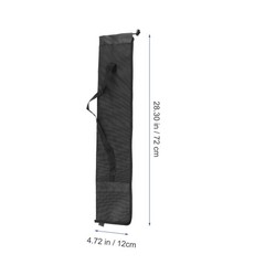 2Pcs Hiking Pole Storage Pouch Black Oxford Cloth Walking Stick Carrying Bag