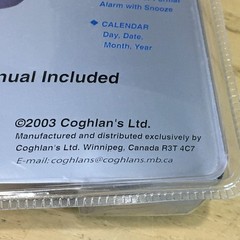 2003 Outdoorsman by Coghlan’s Digital Compass Clock Alarm Calender Thermometer