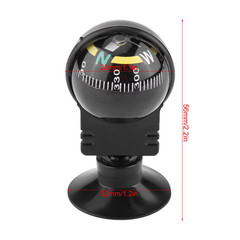 Car Compass Automotive Compass Ball Adjustable Dashboard Mounted for Hiking