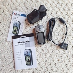 Garmin eTrex Vista Handheld GPS Unit Navigator Manual Case Cord